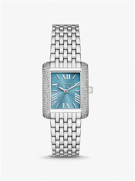 michael kors black stamped croc petite emery watch|Petite Emery Pavé Silver.